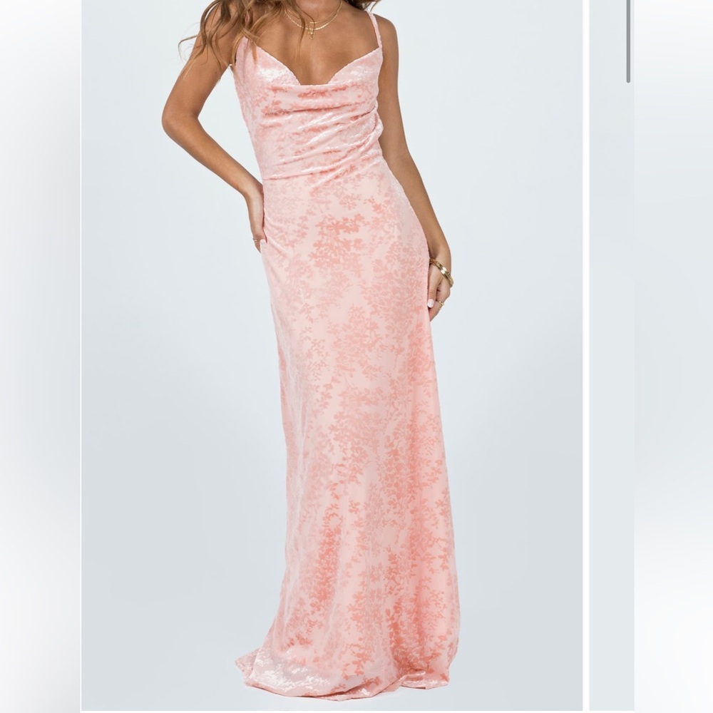 Velvet Floral Maxi Dress